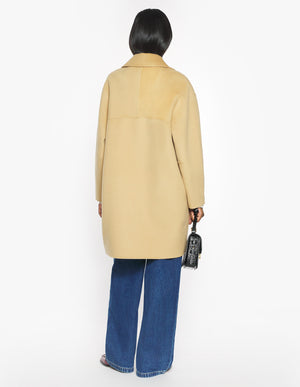 Doubleface Coat, Deep Camel