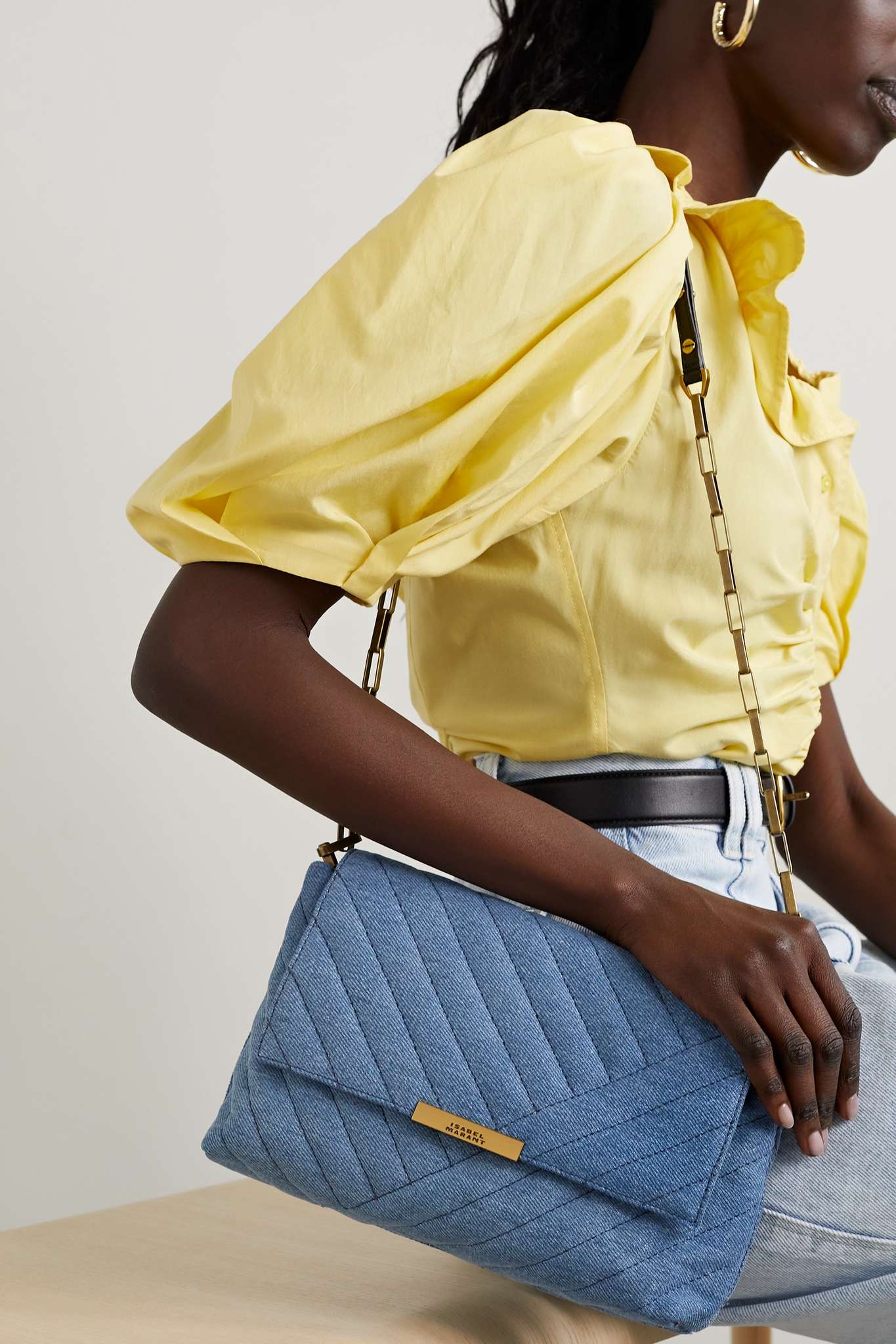 Merine shoulder bag, light blue