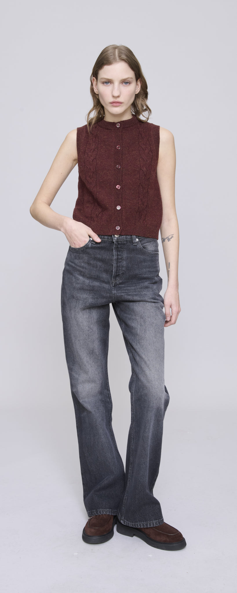 Alyson cardigan, Bordeaux