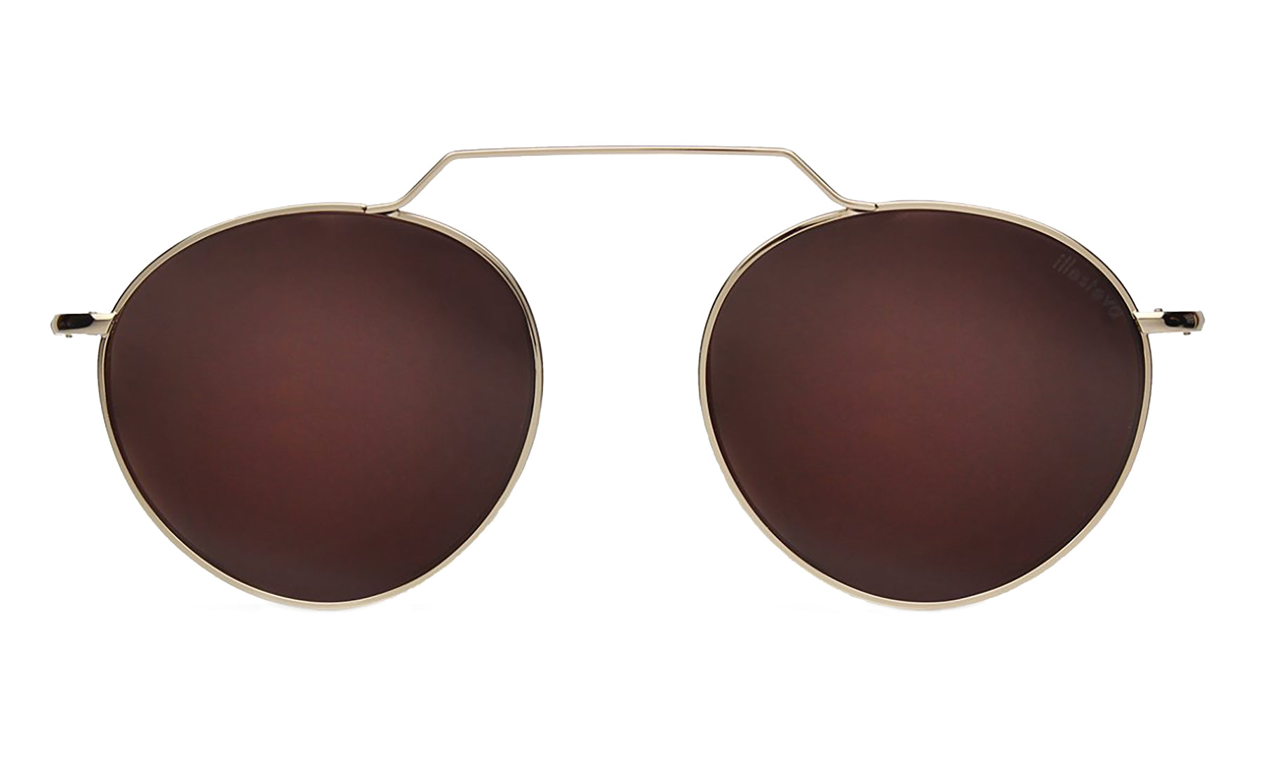 Wynwood II gold w/brown flat lenses
