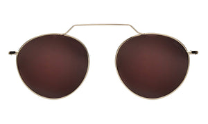 Wynwood II gold w/brown flat lenses