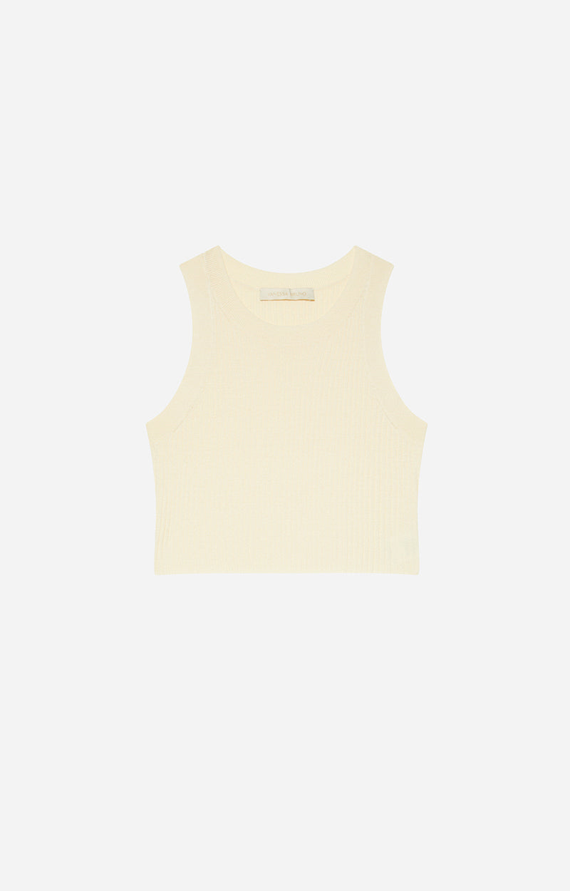 Anna crop top, off white