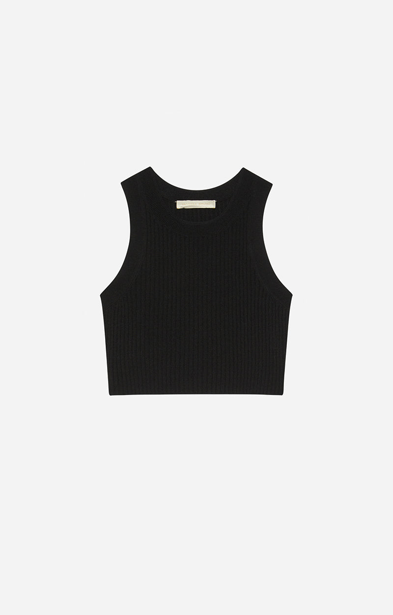Anna crop top, black