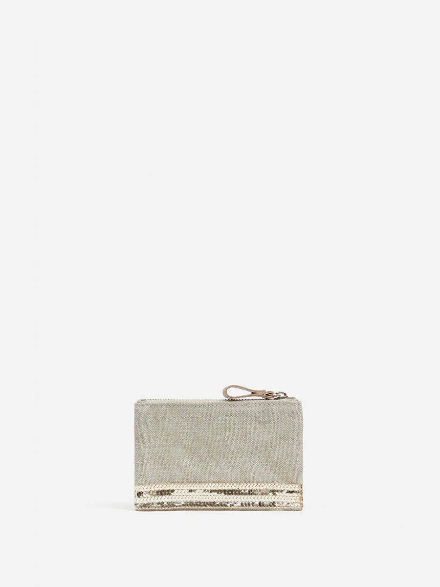 Pencil case, linen - sand