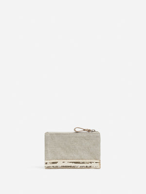 Pencil case, linen - sand