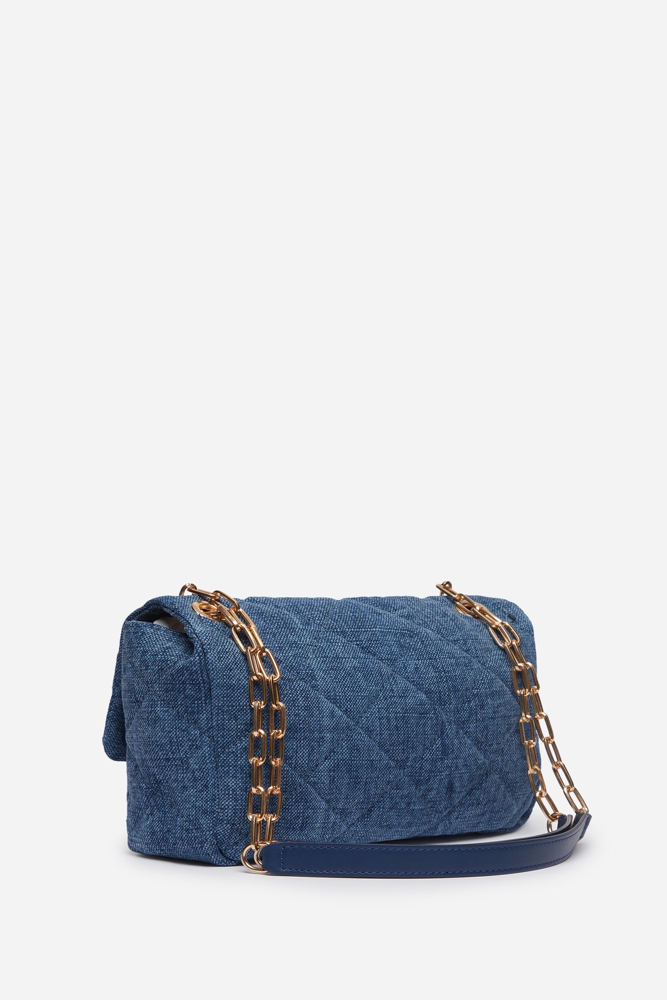 Linen Moon handbag, indigo