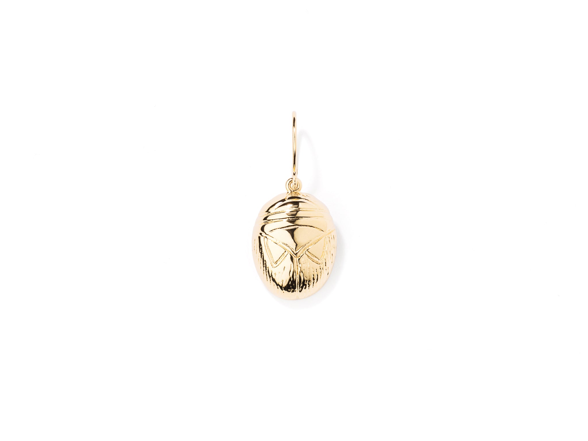 Aurélie scarab drop earring (single)