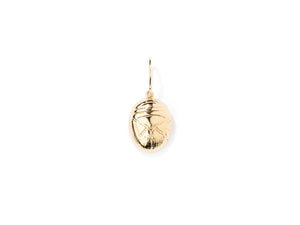 Aurélie scarab drop earring (single)