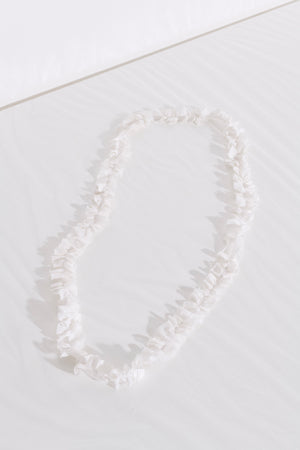 Aria, necklace, white