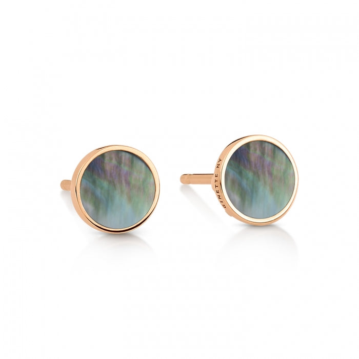 Ever Black MOP disc studs