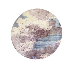 Assiette plate John nuages