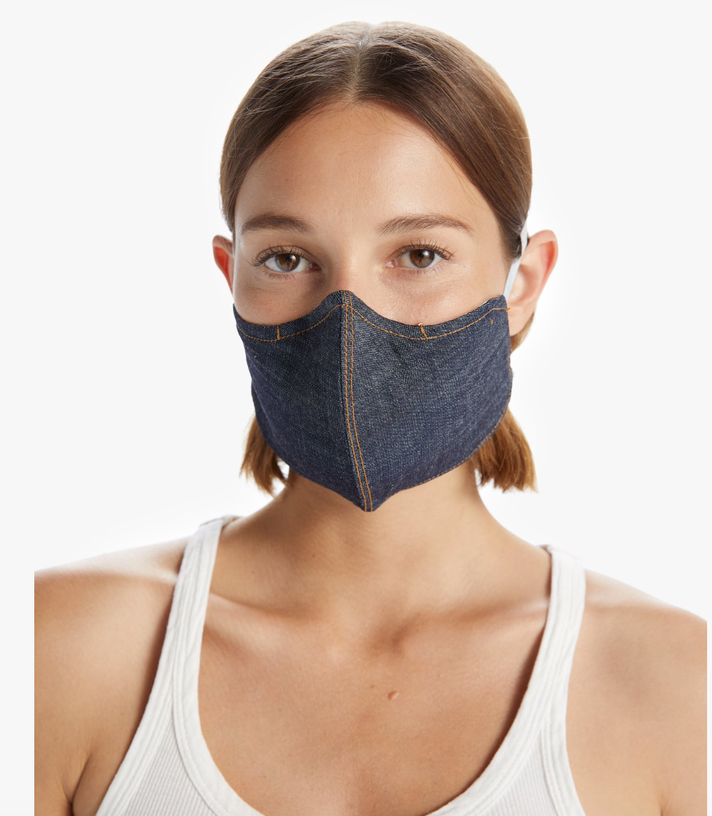 Mother adjustable denim face mask