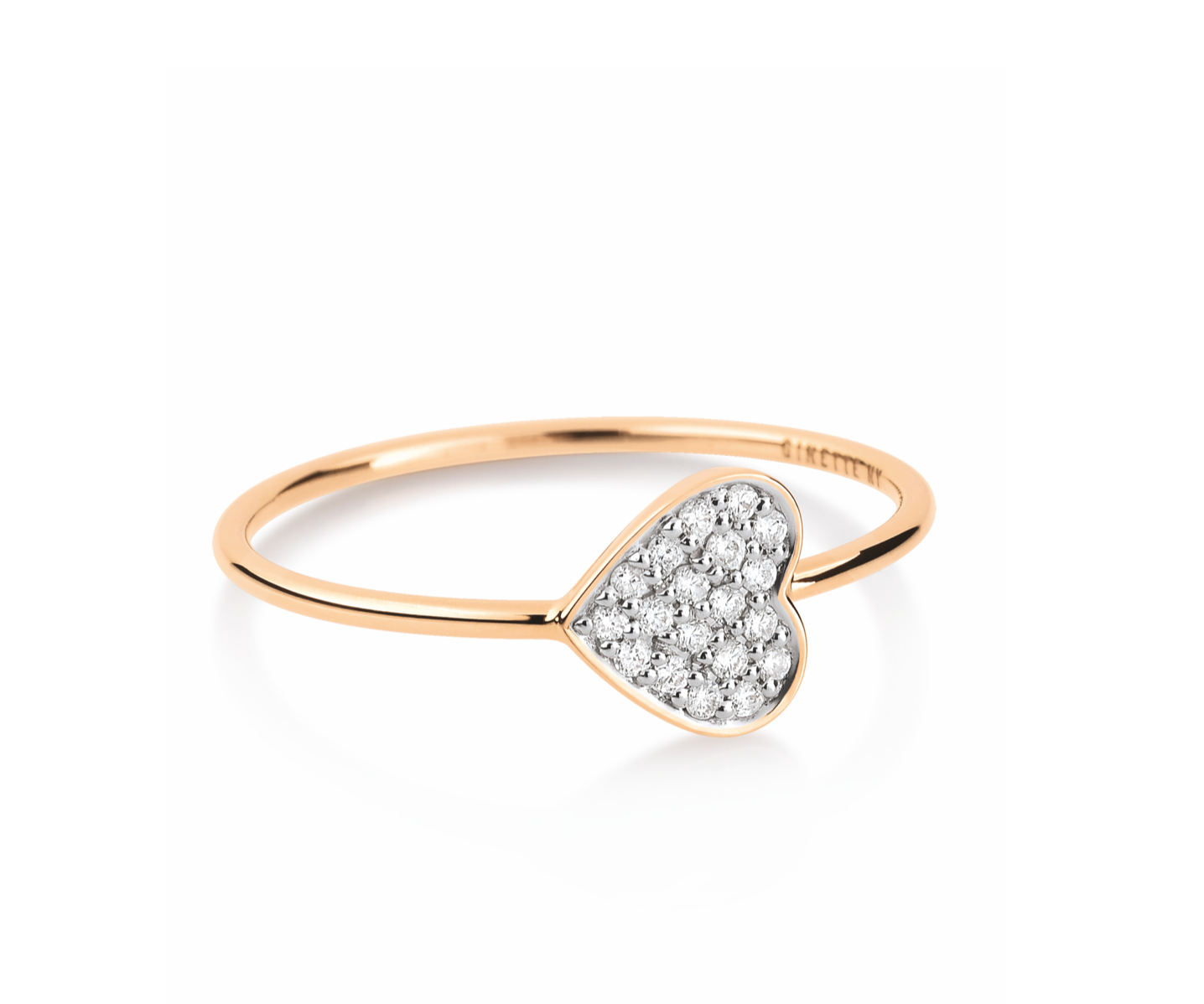 Diamond Heart Ring _ RTDHD- 53