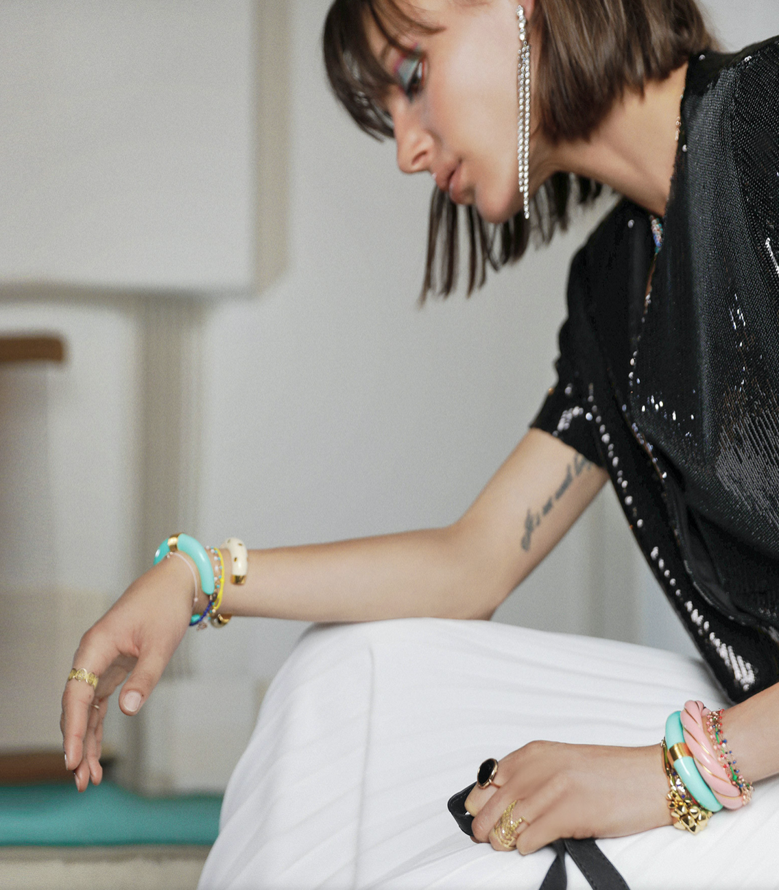 Caftan moon  bracelet clous