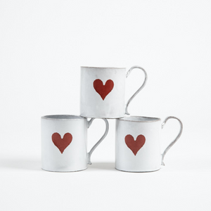 John Derian heart mug
