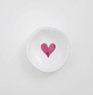 John Derian deep heart saucer