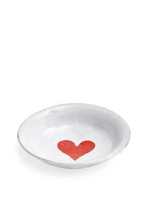 John Derian deep heart saucer