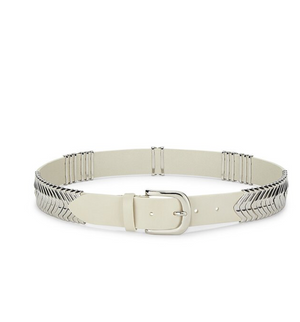 TEHORA belt chalk/silver