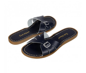 Saltwater classic slides, navy