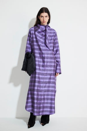 Dannar short purple check