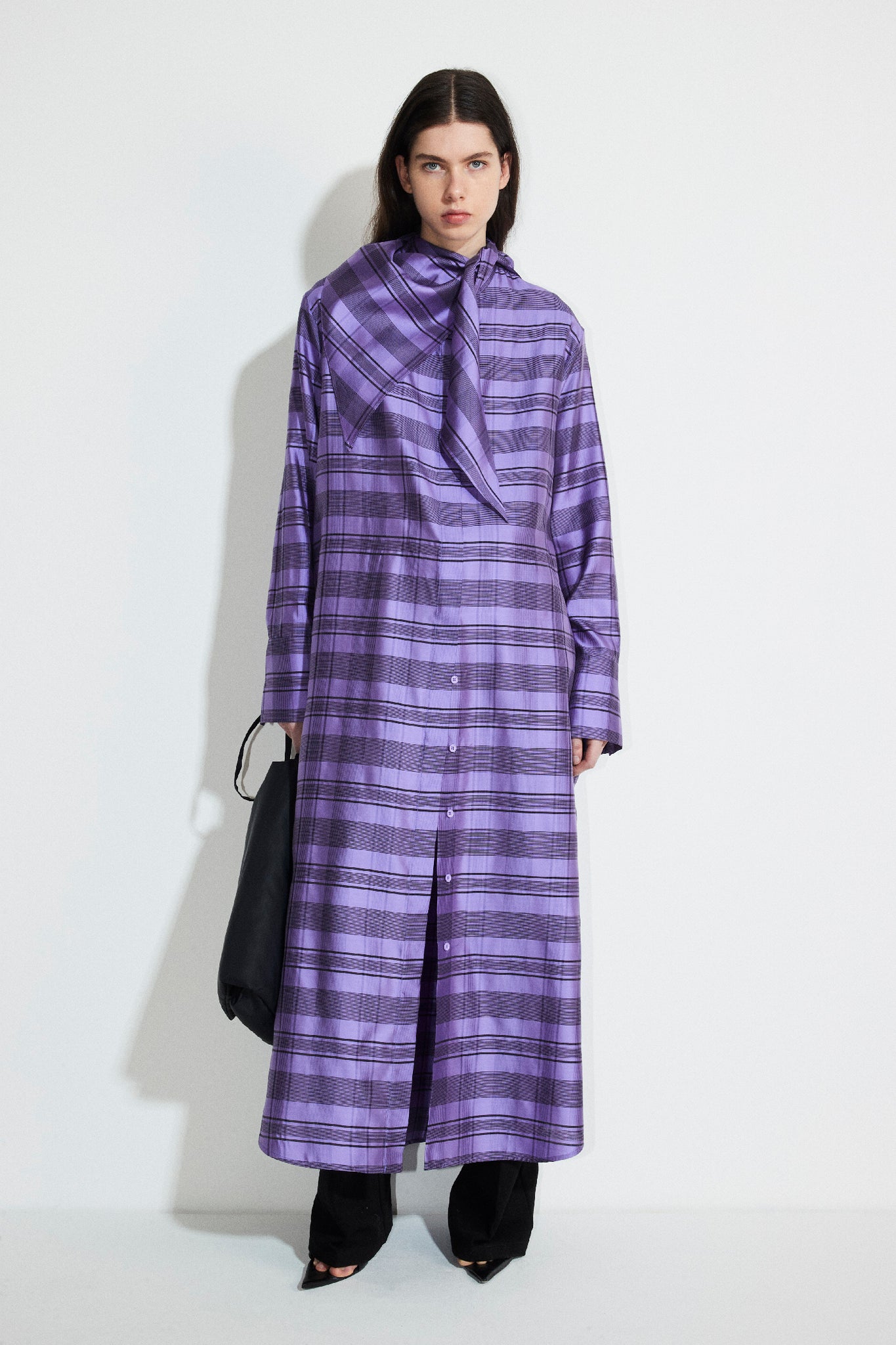 Dannar short purple check