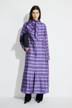 Dannar short purple check