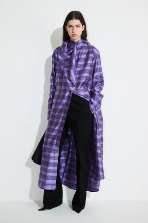 Dannar short purple check