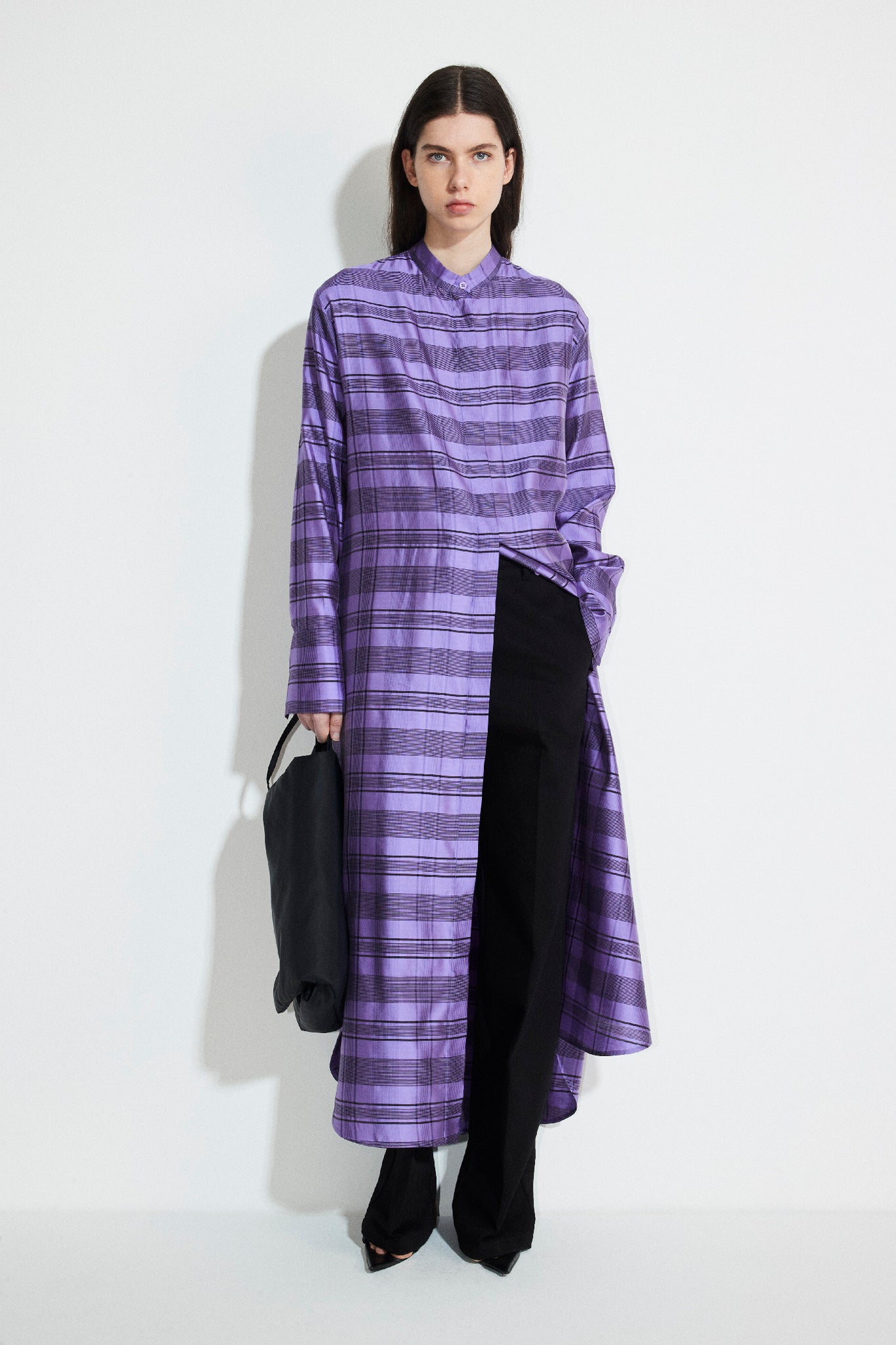 Dannar short purple check
