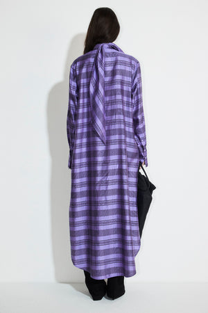 Dannar short purple check