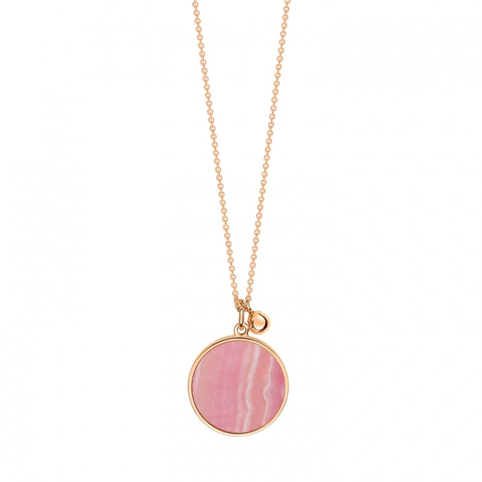 Ever Rhodochrosite Disc on chain