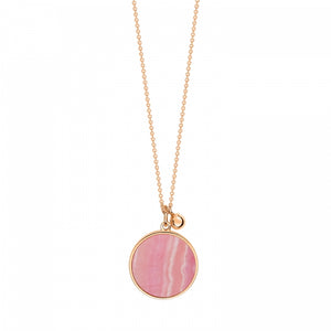 Ever Rhodochrosite Disc on chain