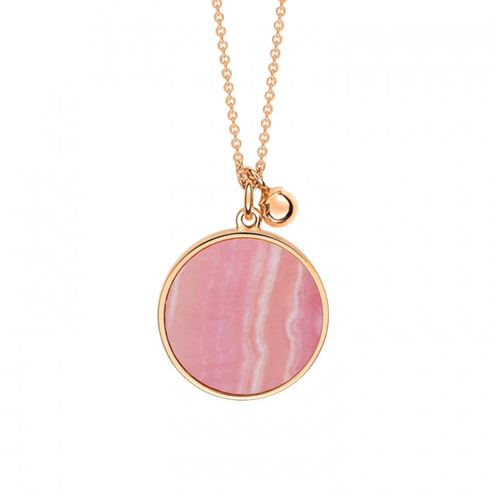 Ever Rhodochrosite Disc on chain