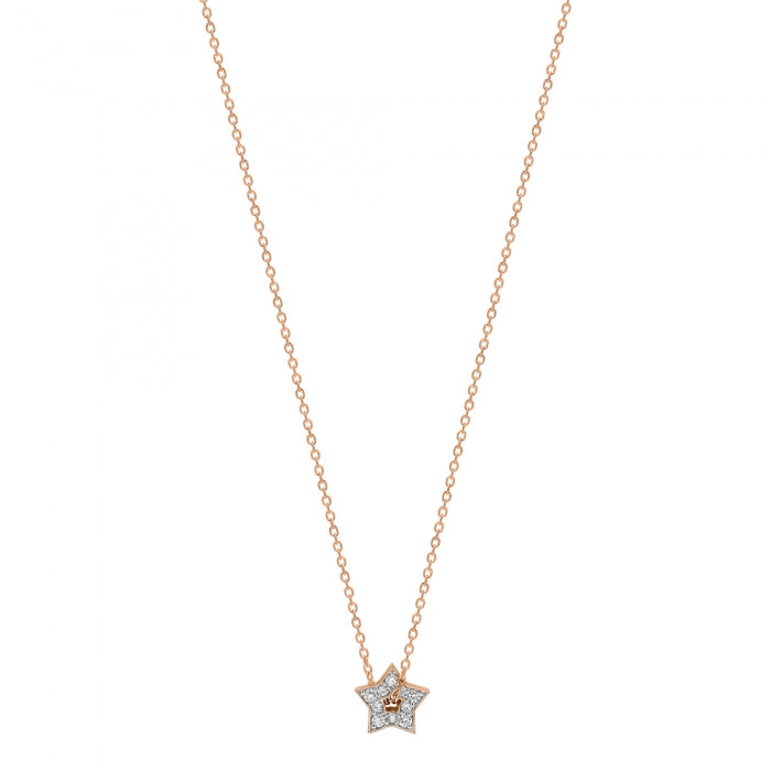Mini Diamond Milky Way Open Star necklace