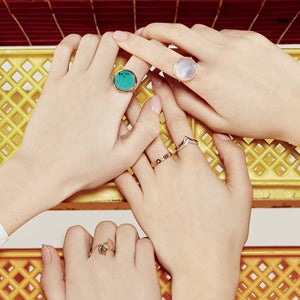 Mother of pearl Disc ring