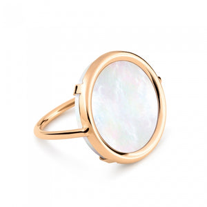 Mother of pearl Disc ring
