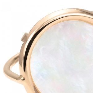Mother of pearl Disc ring