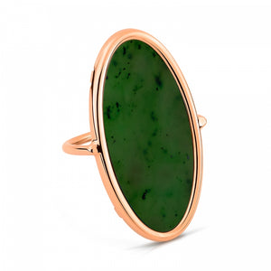 Ellipse Jade Ring, size 53