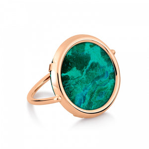 Jala Chrysocolle disc ring, size 52