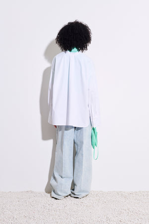 Tashvid oversize shirt, white