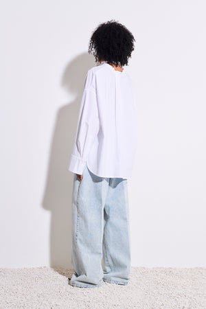 Tashvid oversize shirt, white