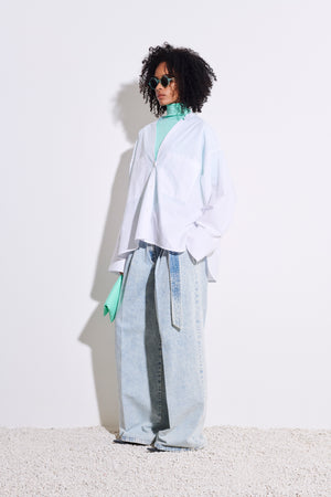 Tashvid oversize shirt, white