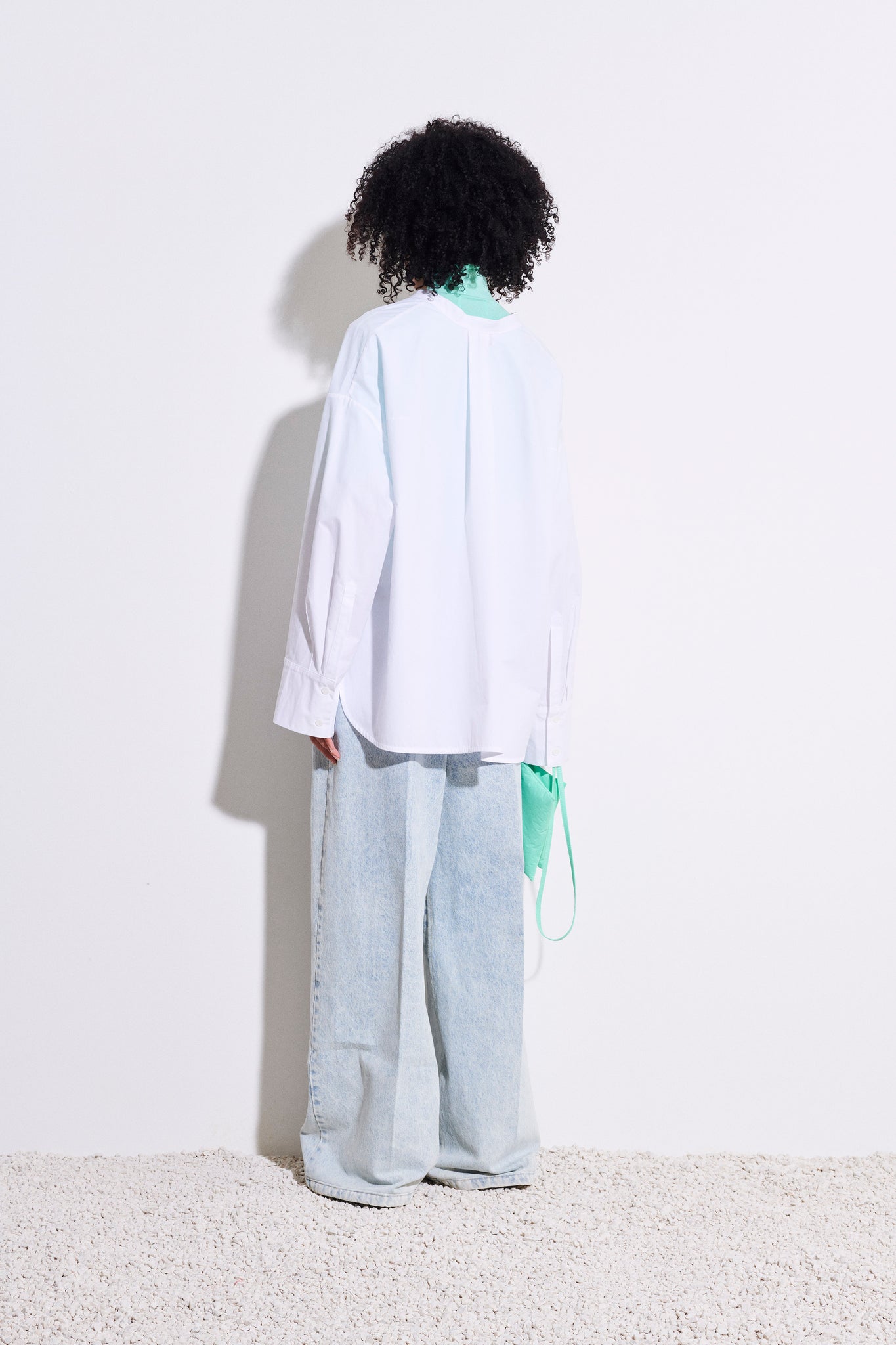 Tashvid oversize shirt, white