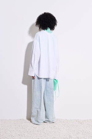 Tashvid oversize shirt, white