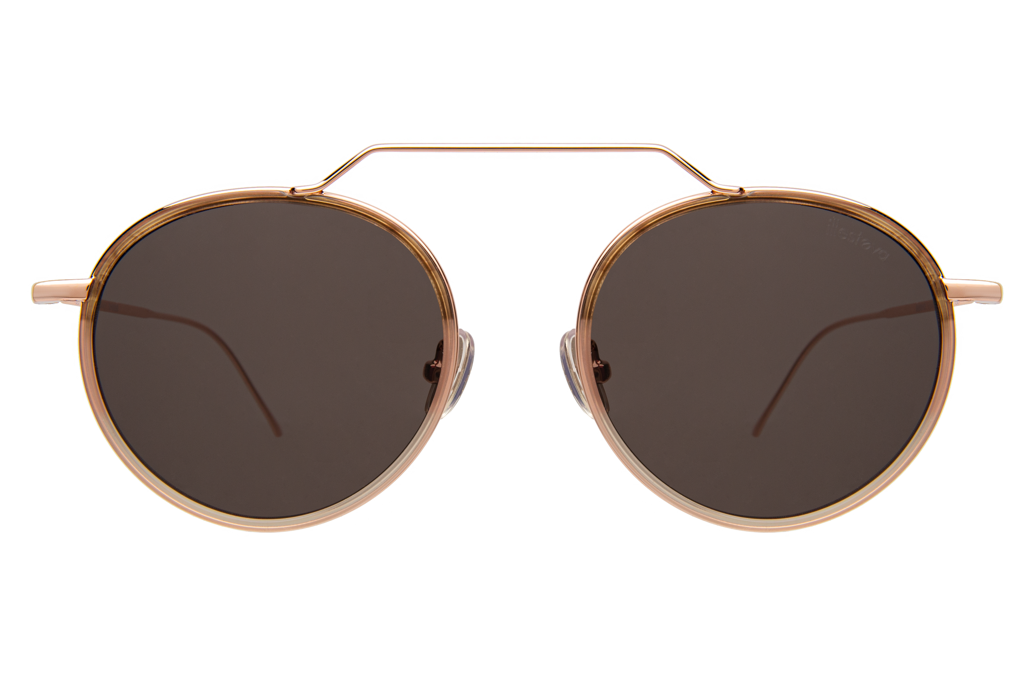 Wynwood Ace Blush oak / rose gold w grey flat lenses