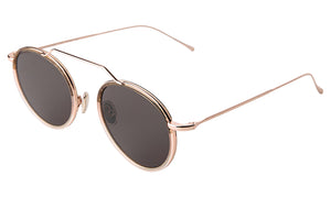 Wynwood Ace Blush oak / rose gold w grey flat lenses