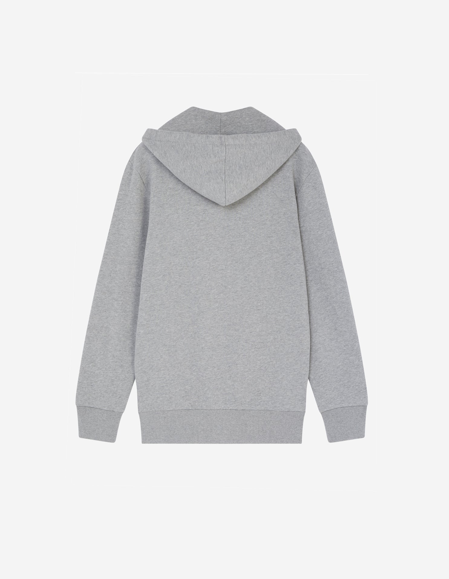 Tricolour fox Zip Hoodie, grey