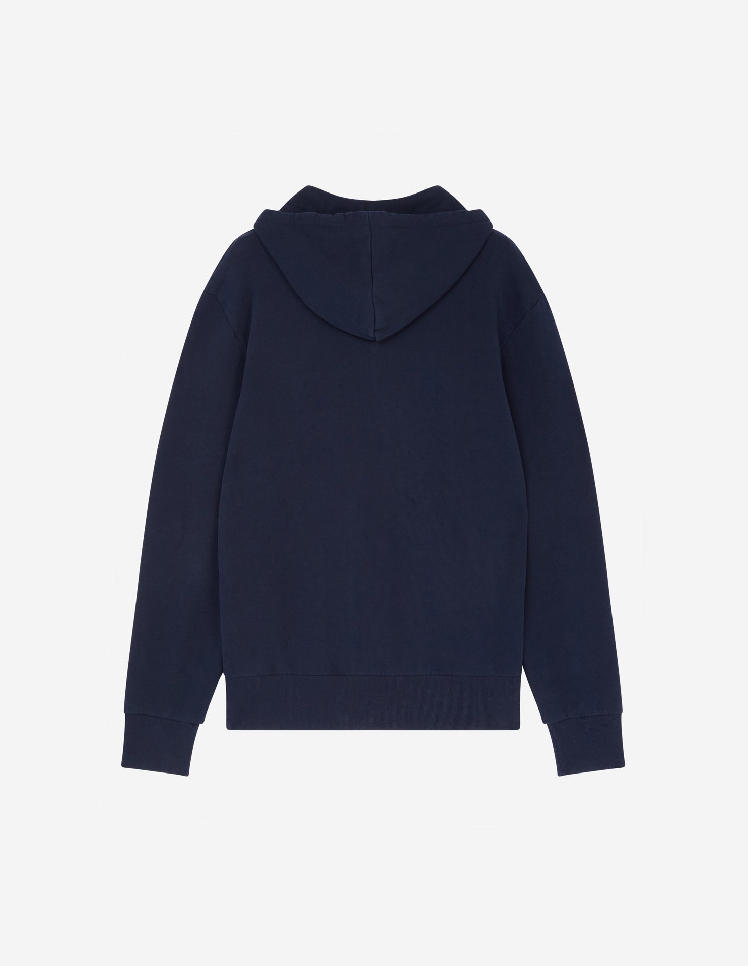 Tricolour fox Zip Hoodie, navy