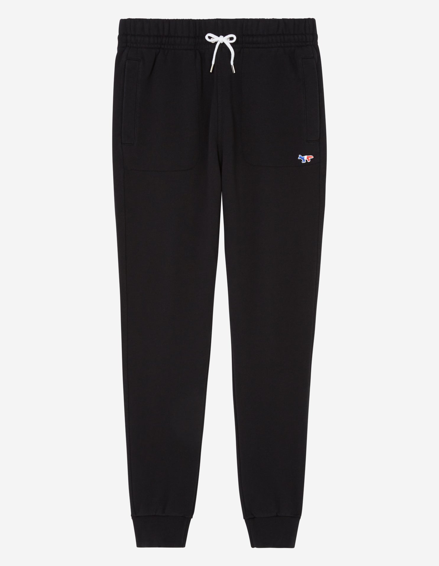 Tricolour fox Jog Pants, black