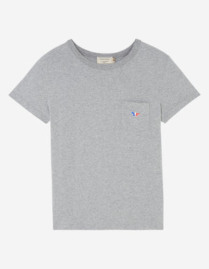 Tricolour fox pocket t-shirt, grey