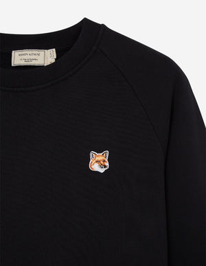 Fox head patch adjusted sweatshirt BLACK